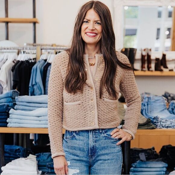 Staud Lisson Cream Jacket Camel Merino Wool Size S - Picture 12 of 12